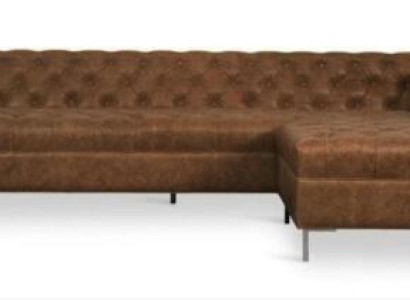 Braune Eckcouch Western Stil Eckgarnitur Ecksofa Eckcouch Garnitur Polster